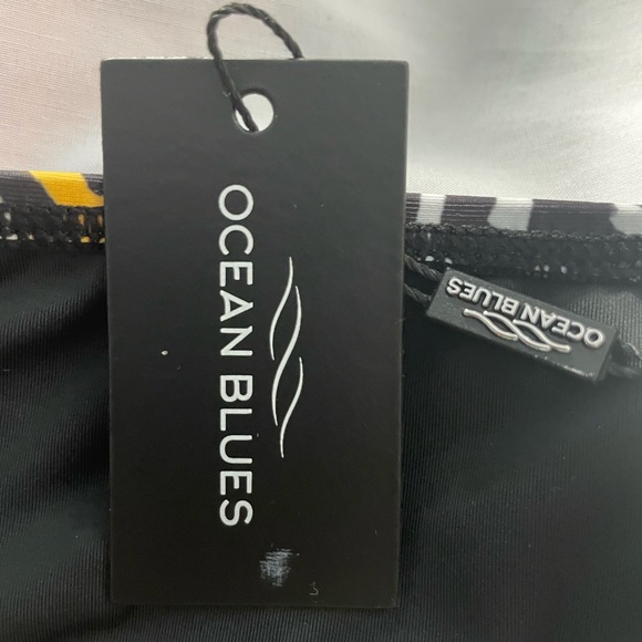 Sz S Ocean Blues Colorful Abstract Women's Bikini Bottom - Picture 8 of 8